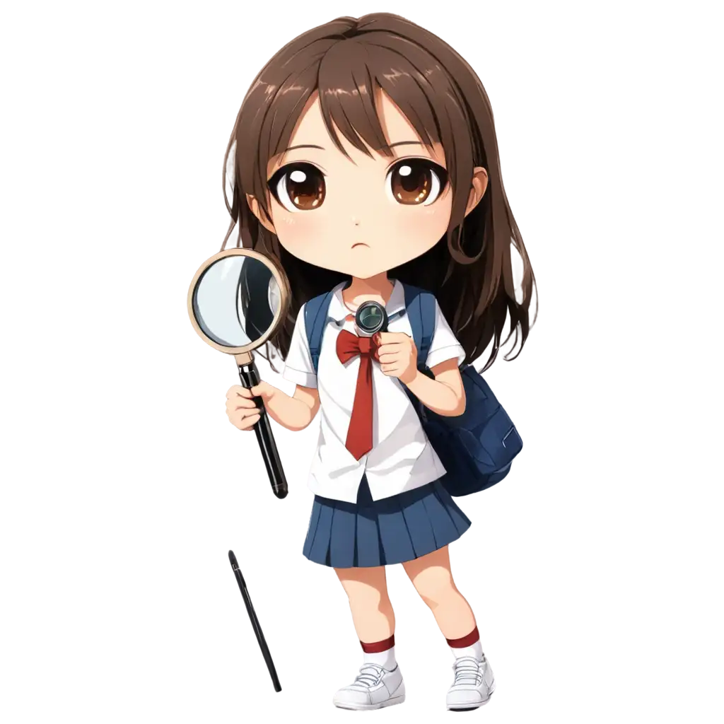 Curious-Anime-Chibi-with-Magnifying-Glass-PNG-for-Creative-Projects