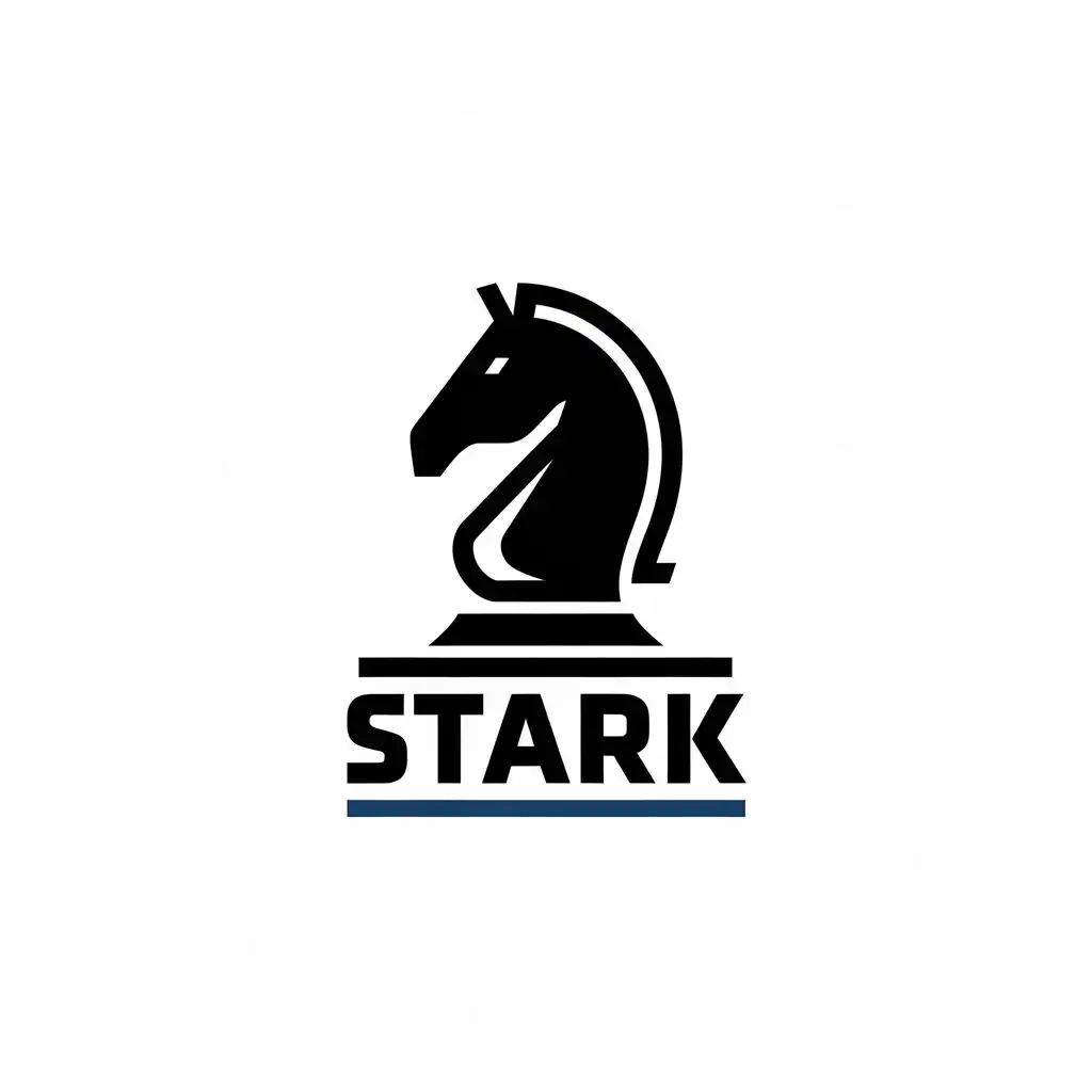 LOGO Design for Stark Chess Knight Symbol in Moderate Style