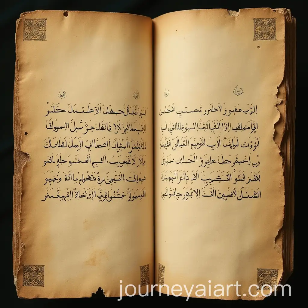 Ancient-Arabic-Manuscript-with-PreIslamic-Poetry-in-Elegant-Script