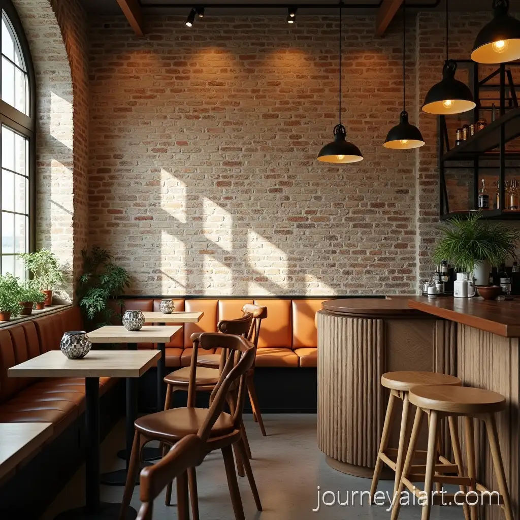 Rustic-Cafe-Wall-with-Cozy-Decor-and-Coffee-Accessories