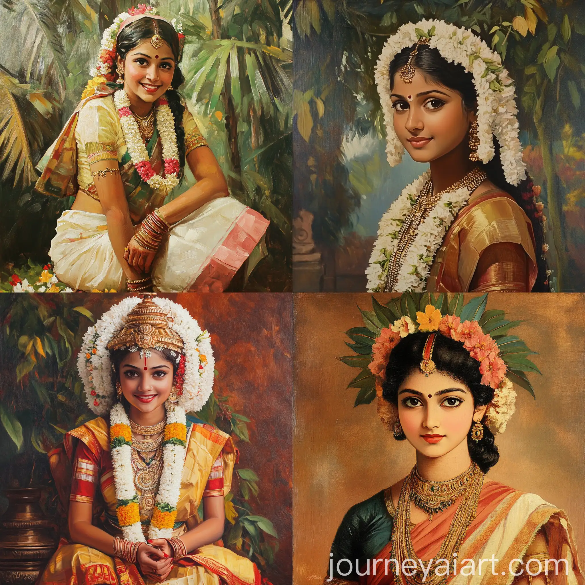 Young-Lady-in-Traditional-Kerala-Costume-Portrait