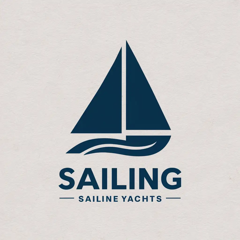 LOGO-Design-For-Sailing-Minimalistic-Blue-Marine-Yacht-Theme