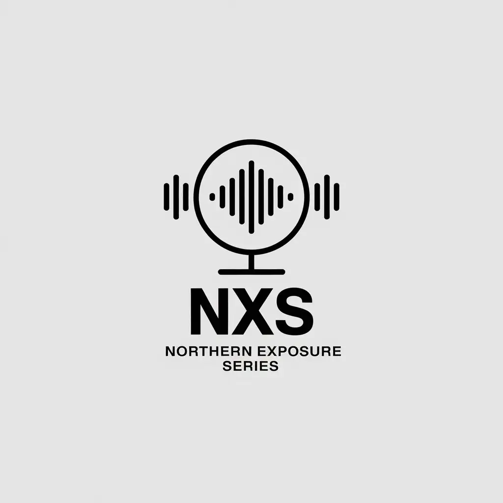 LOGO Design for Northern Exposure Series Vector Logo with NXS Initials for Music Interviews