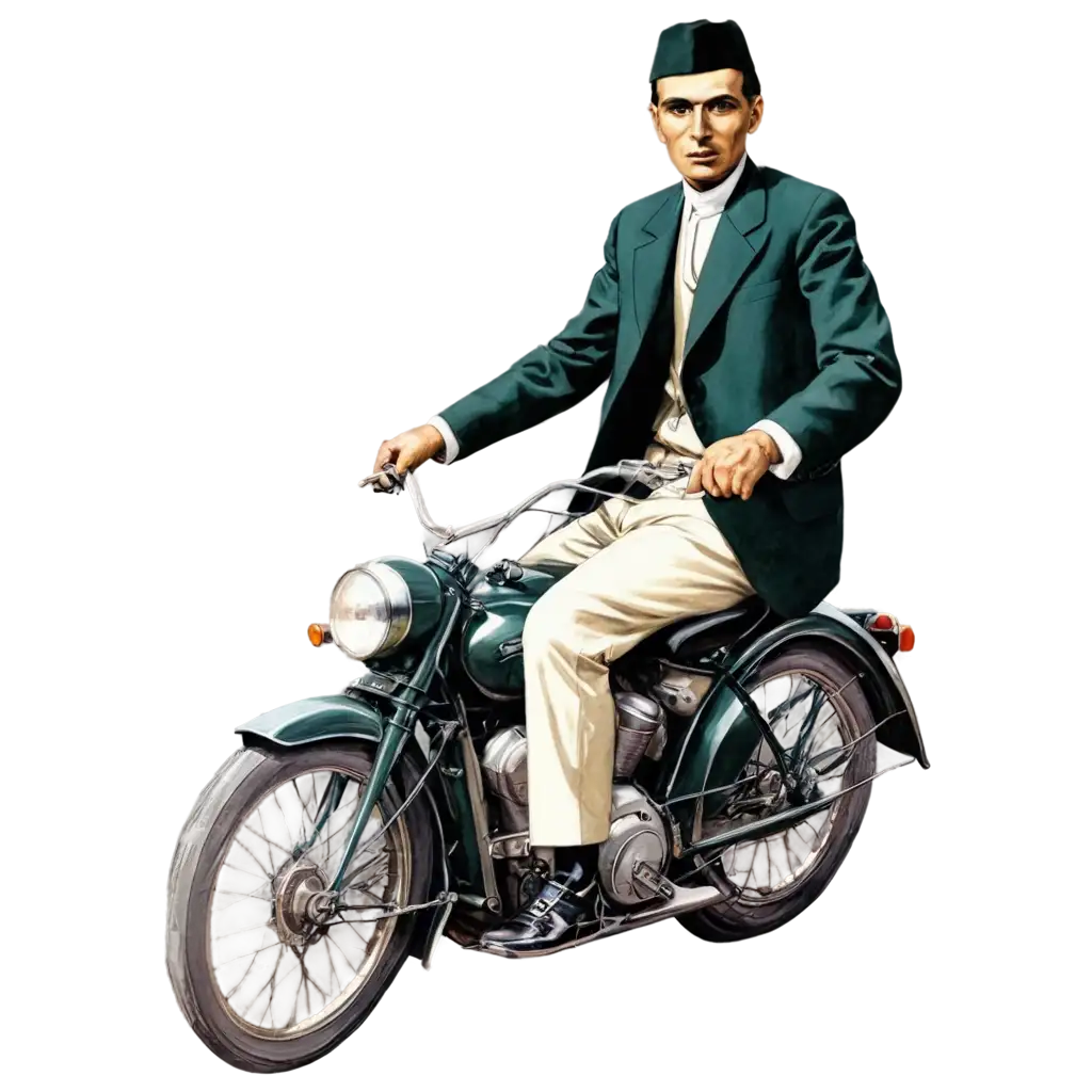 Illustrated-QuaideAzam-Riding-Motorbike-PNG-Image-Iconic-Representation-for-Historical-and-Cultural-Themes