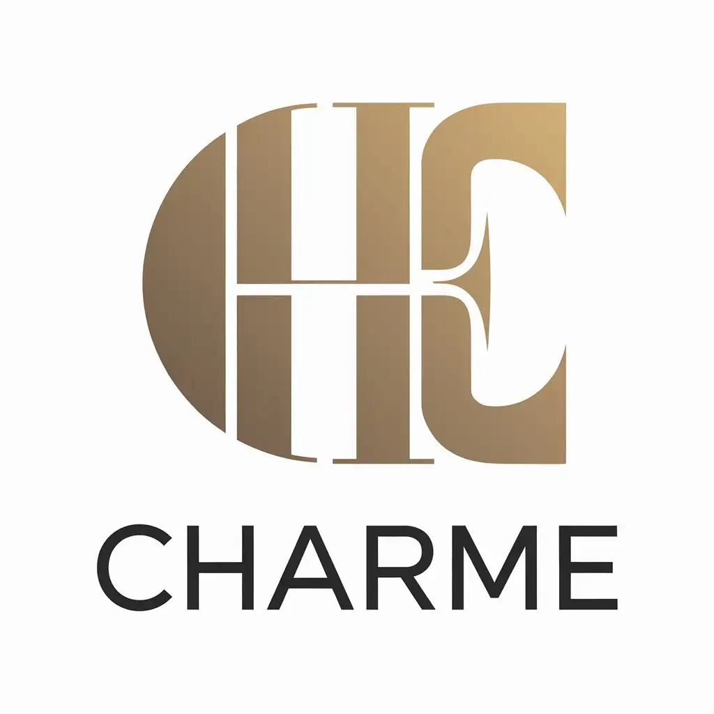 a vector logo design,with the text "charme", main symbol:fashion, style,complex,be used in Others industry,clear background