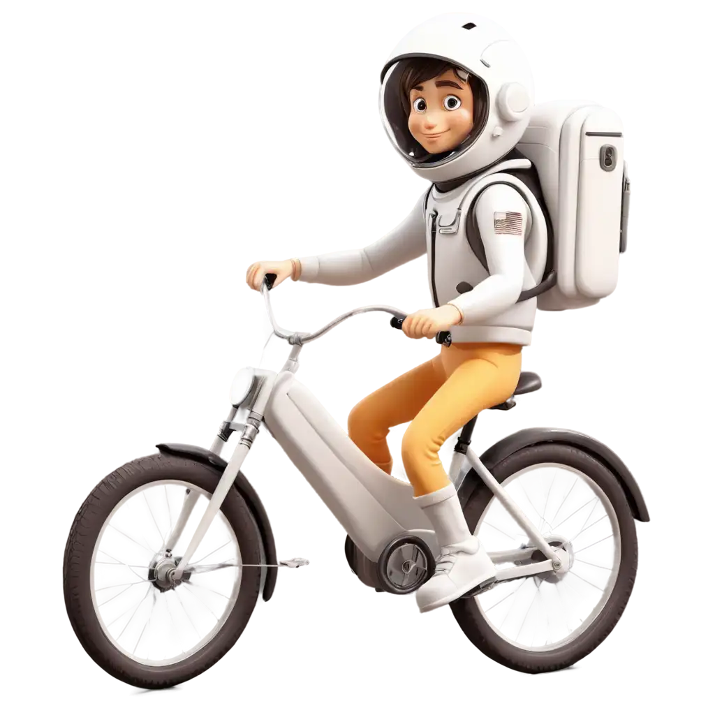 Cartoon-Illustration-Astronaut-Riding-Bike-PNG-Image-for-Fun-and-Exploration