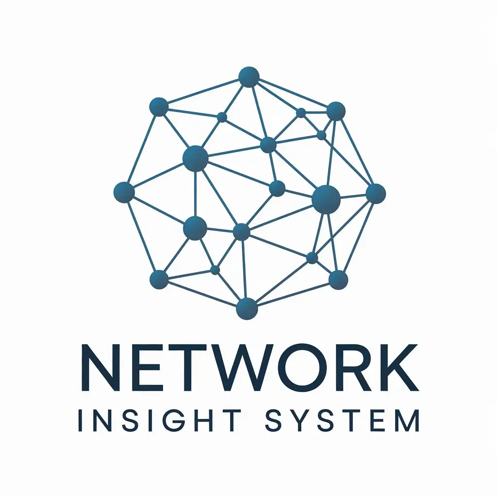 LOGO Design for Network Insight System Vector with Network Symbol for Technology Industry