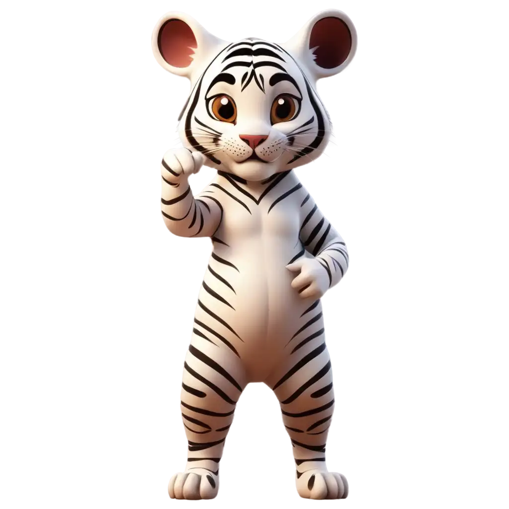 Milk-Tiger-3D-PNG-Image-Captivating-3D-Artwork-of-a-Tiger-with-Milk-Splashes