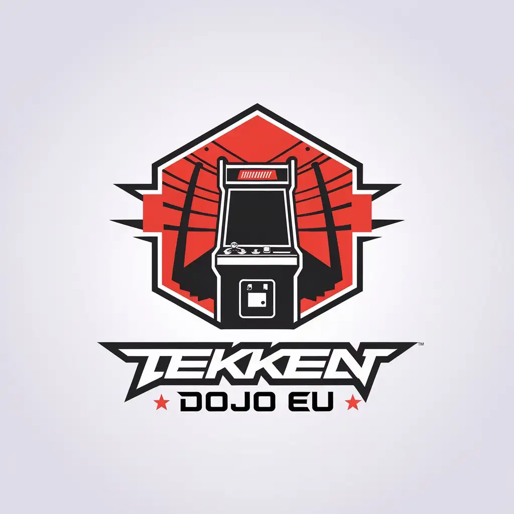 LOGO Design for Tekken Dojo EU Arcade Cabinet Inside Martial Arts Dojo