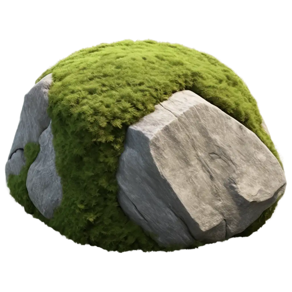 Stone-with-Moss-PNG-Hyper-Realistic-8K-Octane-Render-for-HighQuality-Visuals