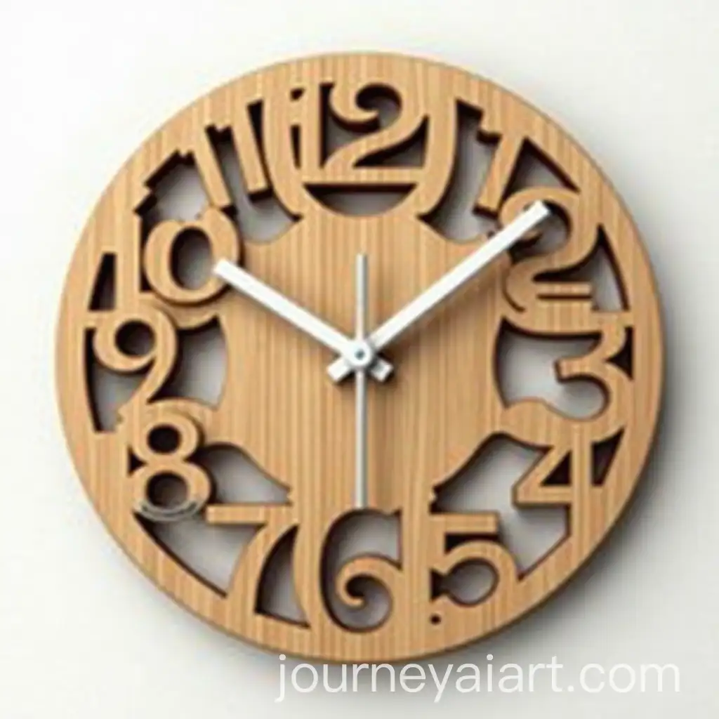 Modern-Wooden-Wall-Clock-with-Bold-3D-Carved-Numbers