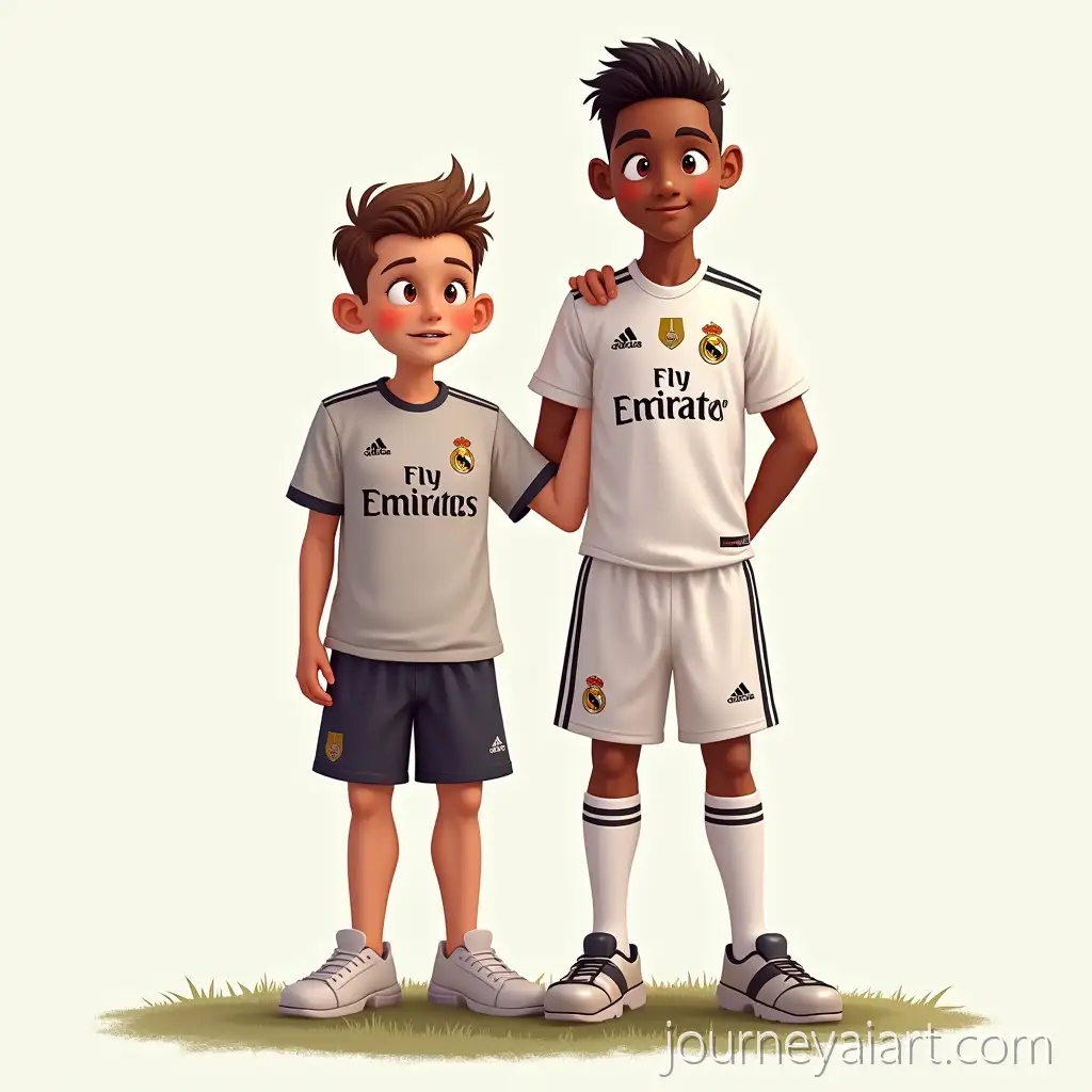 Real-Madrid-Player-with-YoungReal-Madrid-player-and-fan-Fan-Hand-on-Shoulder