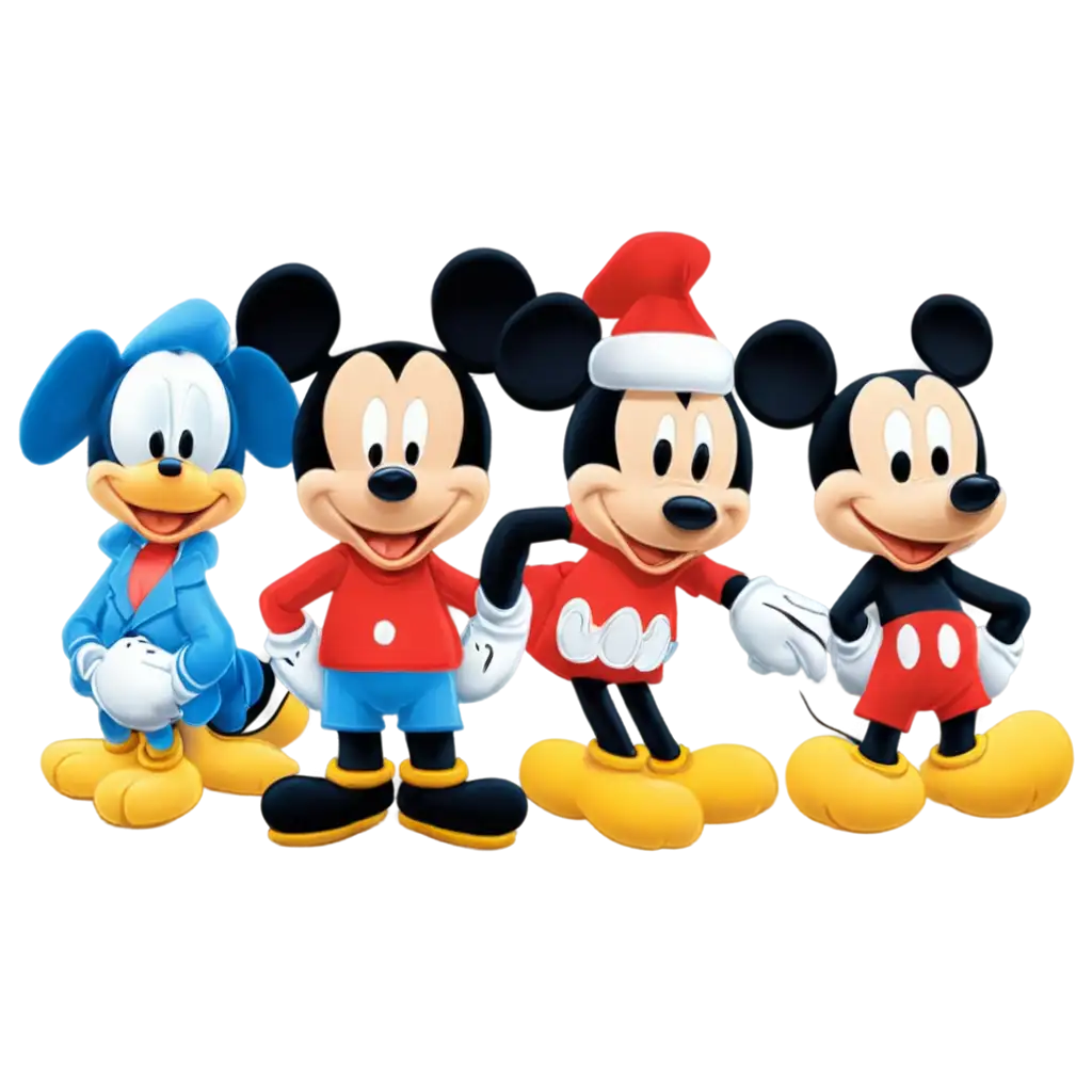 HighQuality-PNG-Image-Featuring-Mickey-Pato-Donald-Pluto-Pateta-and-Cebolina