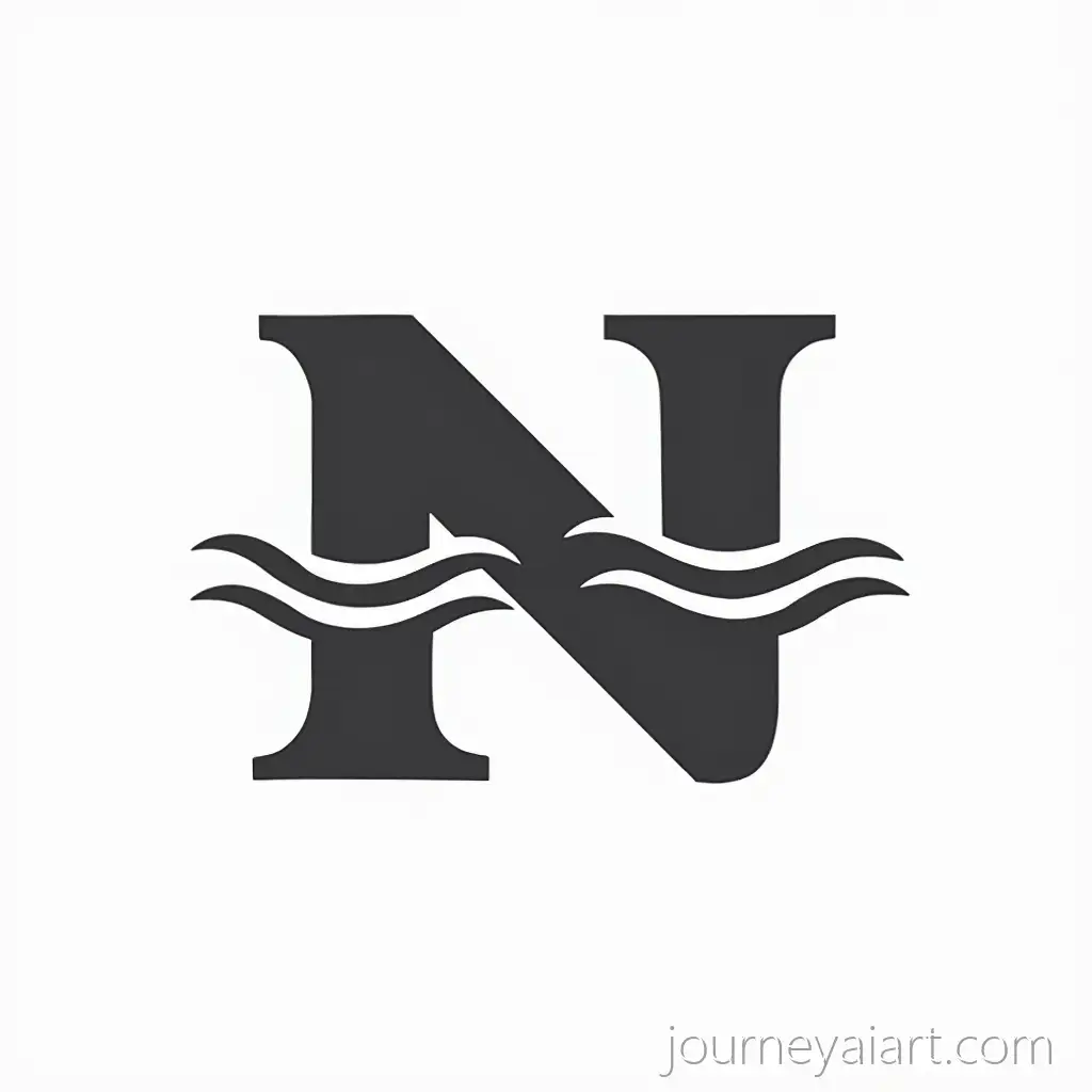 Minimalistic-Marine-Service-Logo-with-Refraction-Effect