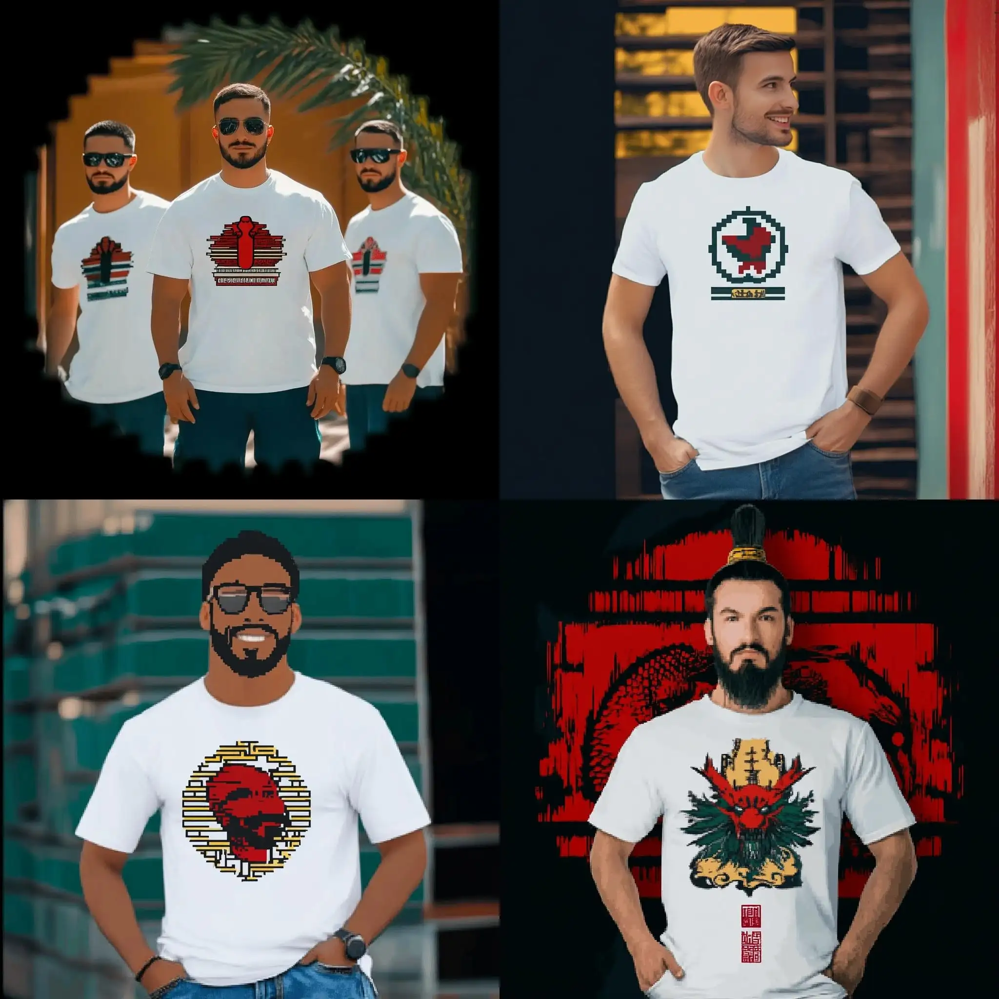 Group-of-Men-in-White-TShirts-Featuring-Custom-Logo-Design