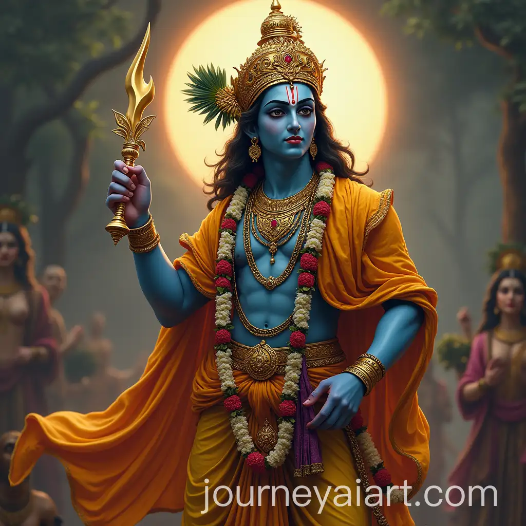 Majestic-Krishna-Surrounded-by-Vibrant-Nature