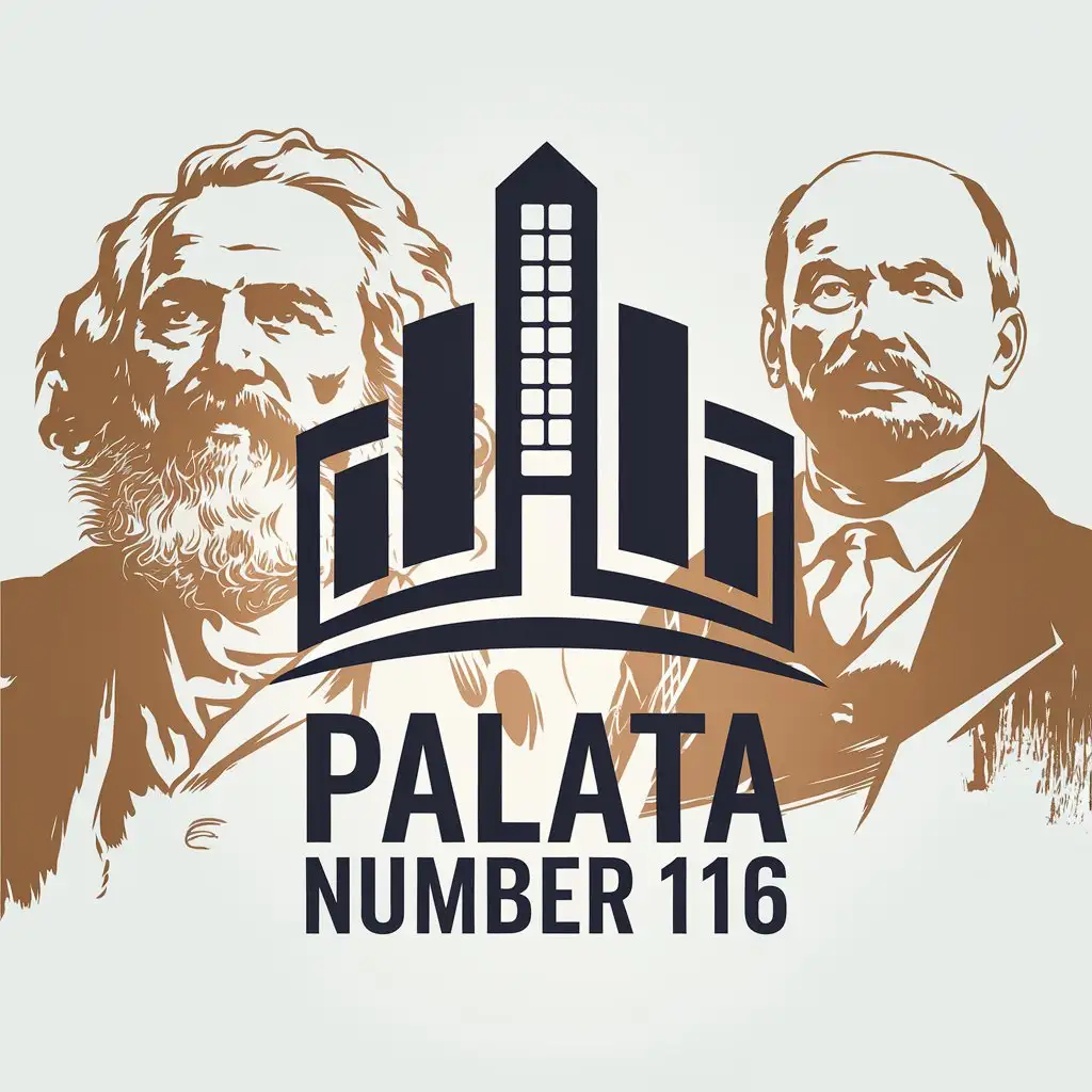 LOGO Design For Palata Number 116 Psychiatric Hospital with Political Communist Theme