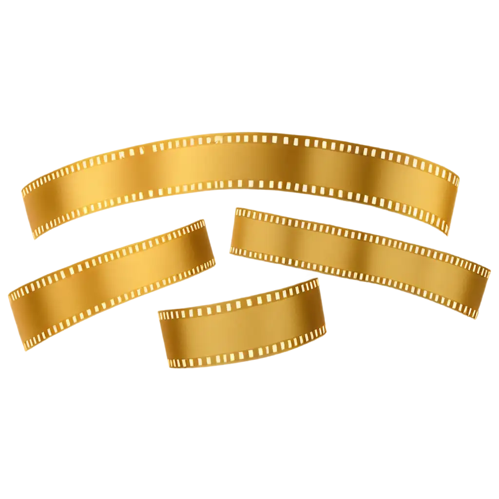 Golden-Color-Film-Strips-PNG-HighQuality-Image-for-Creative-Projects