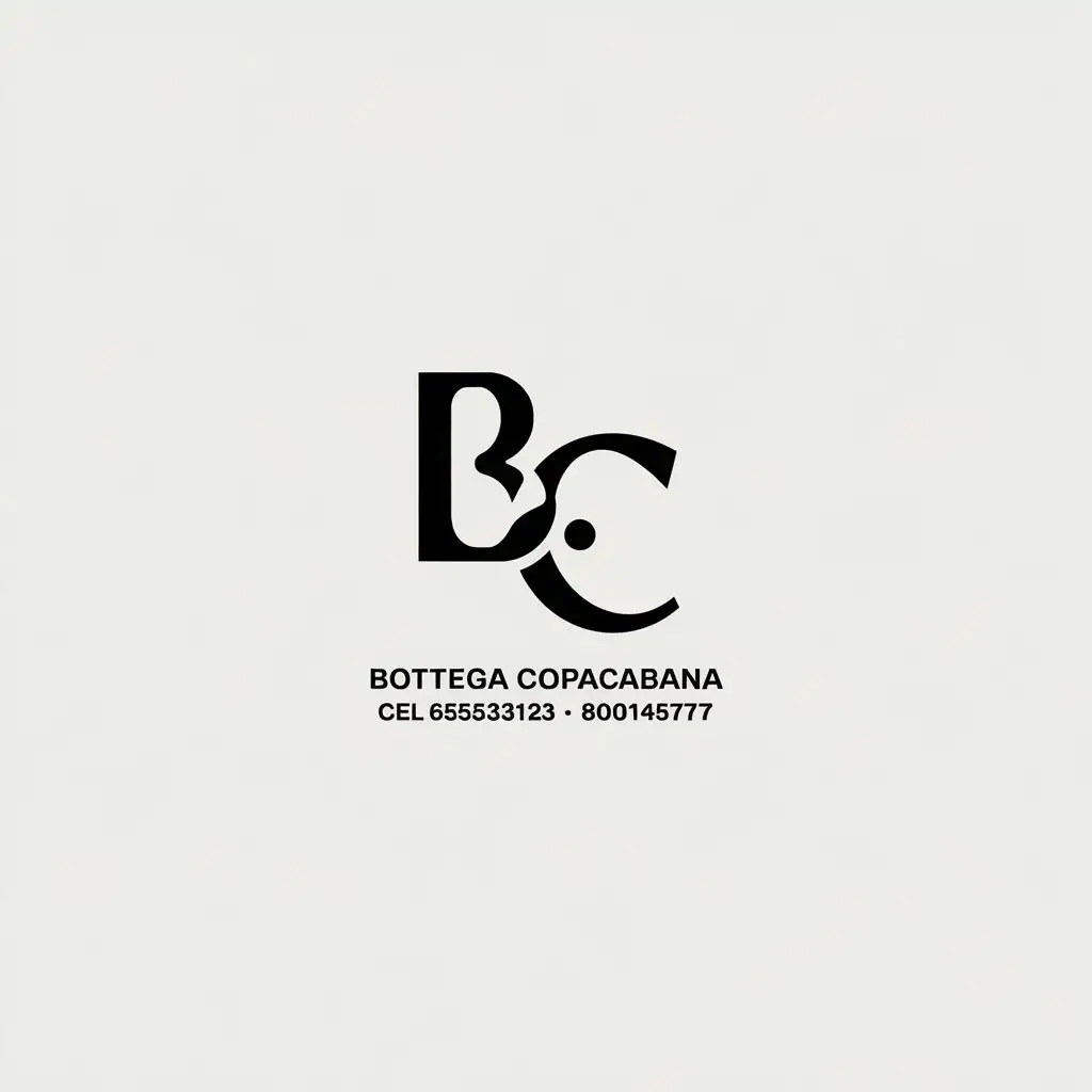 LOGO Design for Bottega Copacabana BC Minimalist Style for Comercio Industry