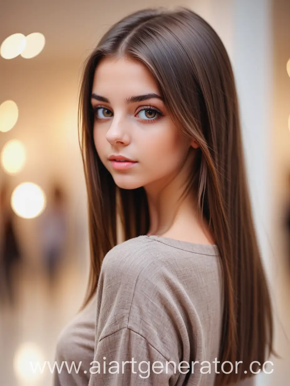 Beautiful-Girl-with-Straight-Brown-Hair-in-HighQuality-Attire