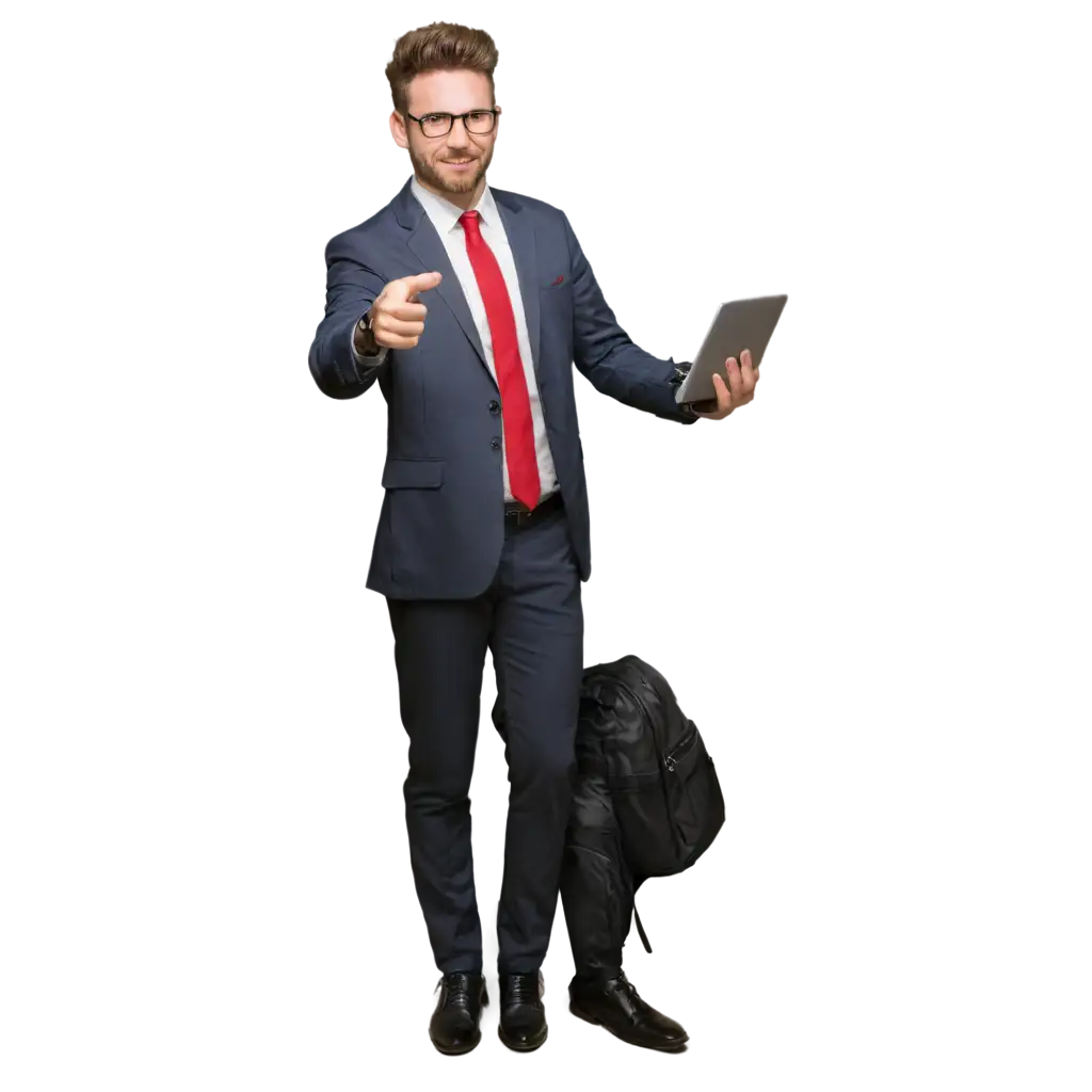 PNG-Image-of-Male-Teacher-in-Grade-5-Attire-with-Laptop