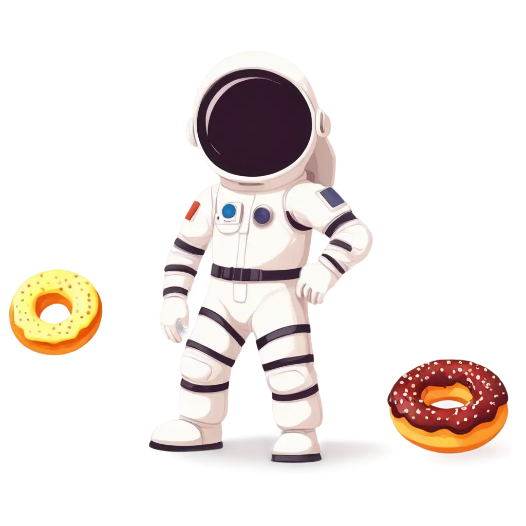 PNG-Astronaut-with-Doughnut-Space-Cartoon-Vector-Icon-Illustration-Without-Face