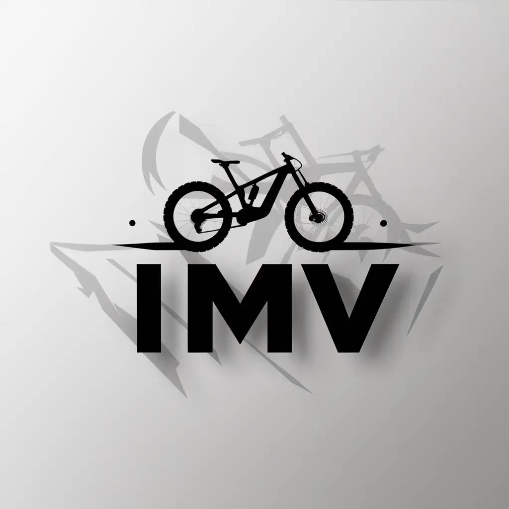 LOGO-Design-for-IMV-Mountain-Bike-Theme-with-Clear-Background