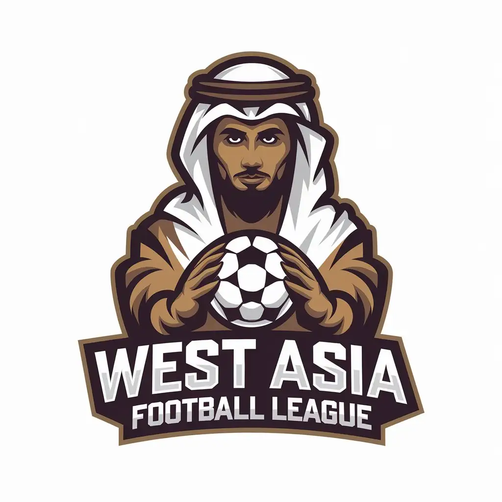 LOGO Design for West Asia Football League Arab People Mysterious Symbolism for Sports Industry