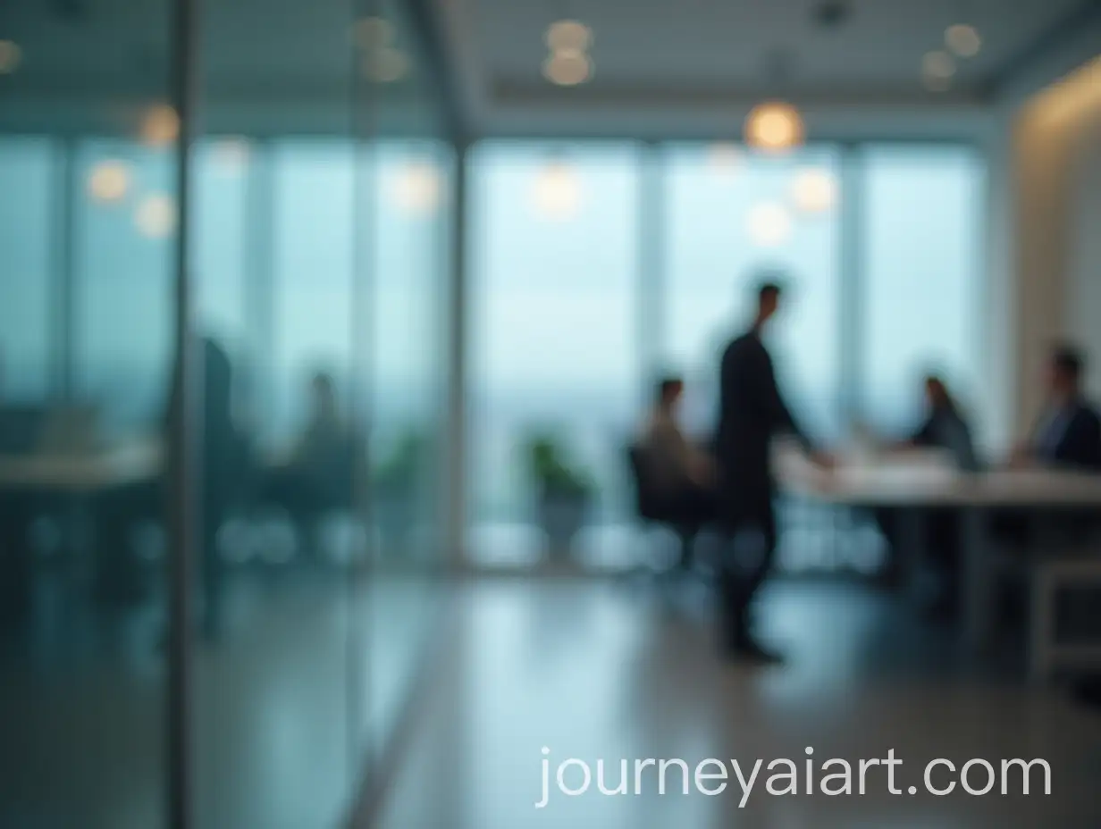 People-Working-in-Modern-Office-with-Glass-Wall-Background