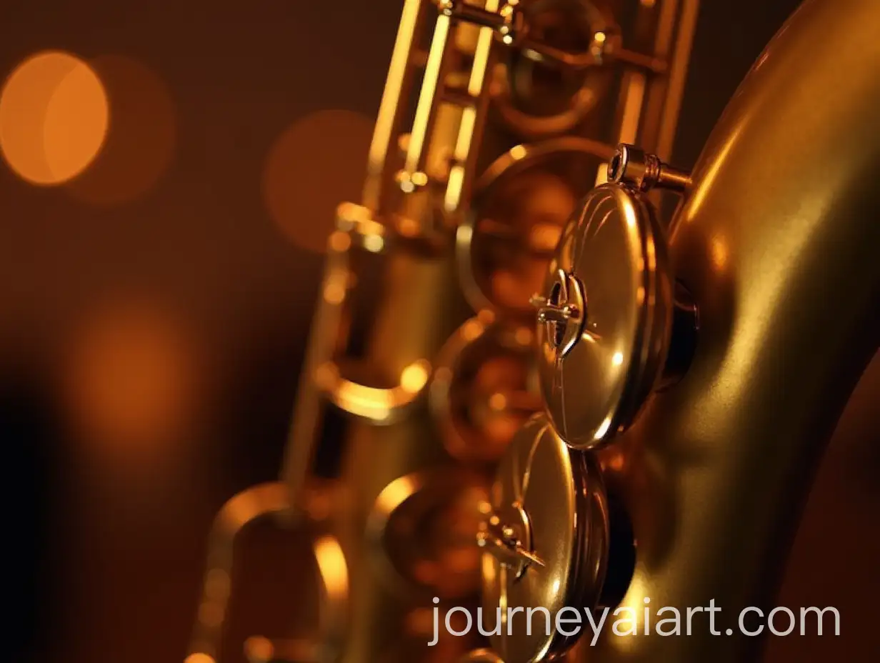 Golden-Saxophone-with-Intricate-Details-and-Warm-Blurred-Background