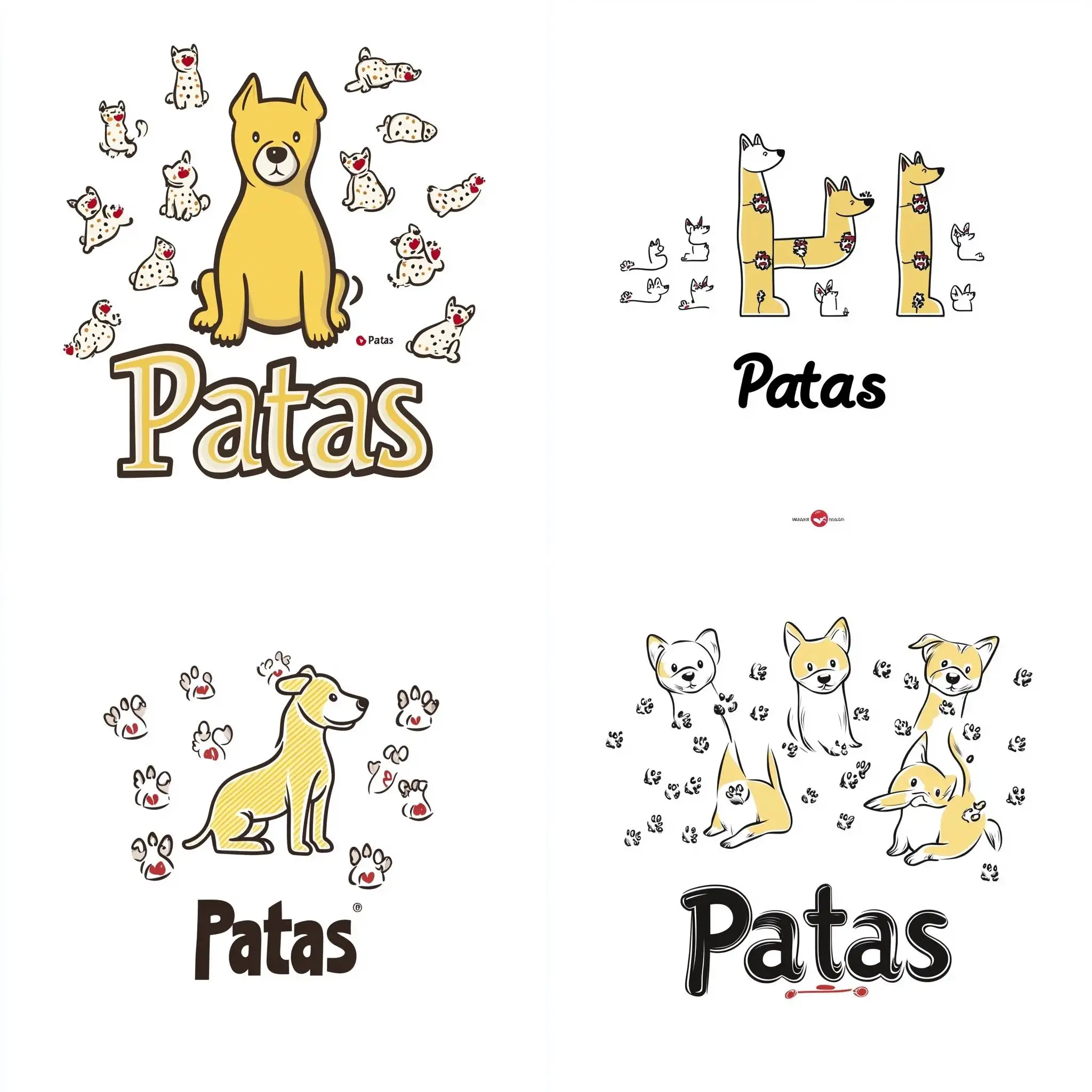 Patas-Dog-Products-Logo-Design-on-White-Background