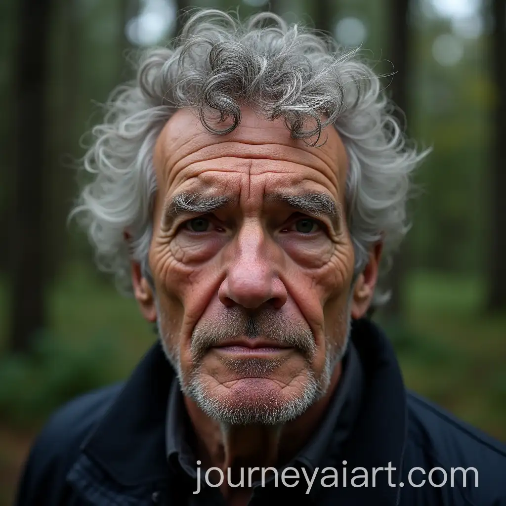 Closeup-Portrait-of-a-65YearOld-Man-in-a-Serene-Forest