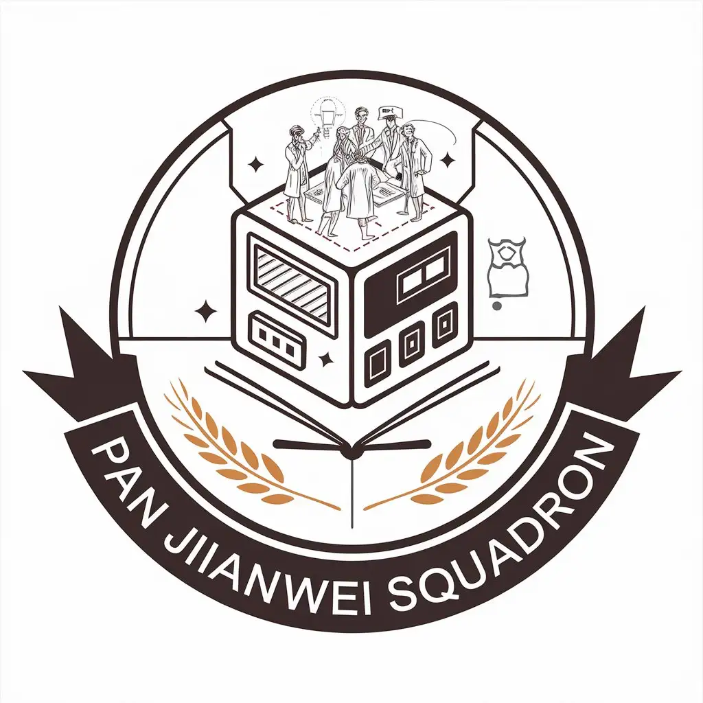 LOGO-Design-For-Pan-Jianwei-Squadron-Quantum-Computer-and-Scientific-Sketch-Theme