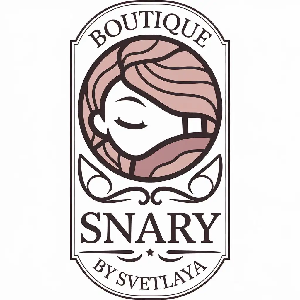 LOGO-Design-for-Boutique-Snary-by-Svetlaya-Symbol-of-Sleep-and-Dreams-on-a-Clear-Background