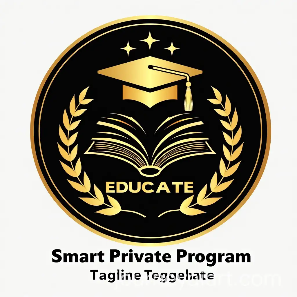 Luxurious-Gold-and-Black-Education-Logo-with-Graduation-Cap-and-Laurel-Wreaths