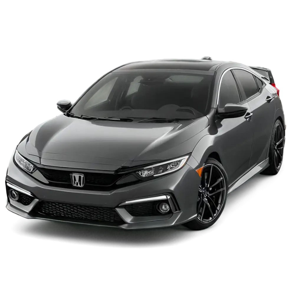 2023-Honda-Civic-RS-Car-Black-and-Silver-PNG-Image-for-HighQuality-Visuals