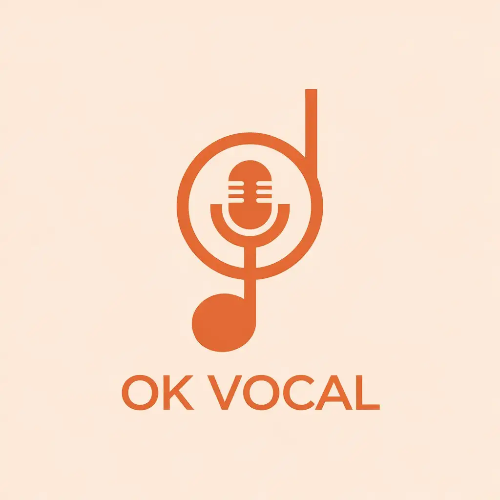 LOGO-Design-for-OK-Vocal-Minimalistic-Microphone-and-Song-Theme