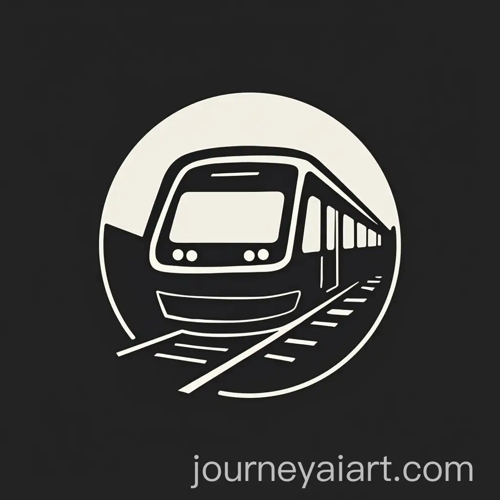 Modern-Train-Minimalist-Logo-Design-in-Black-and-White