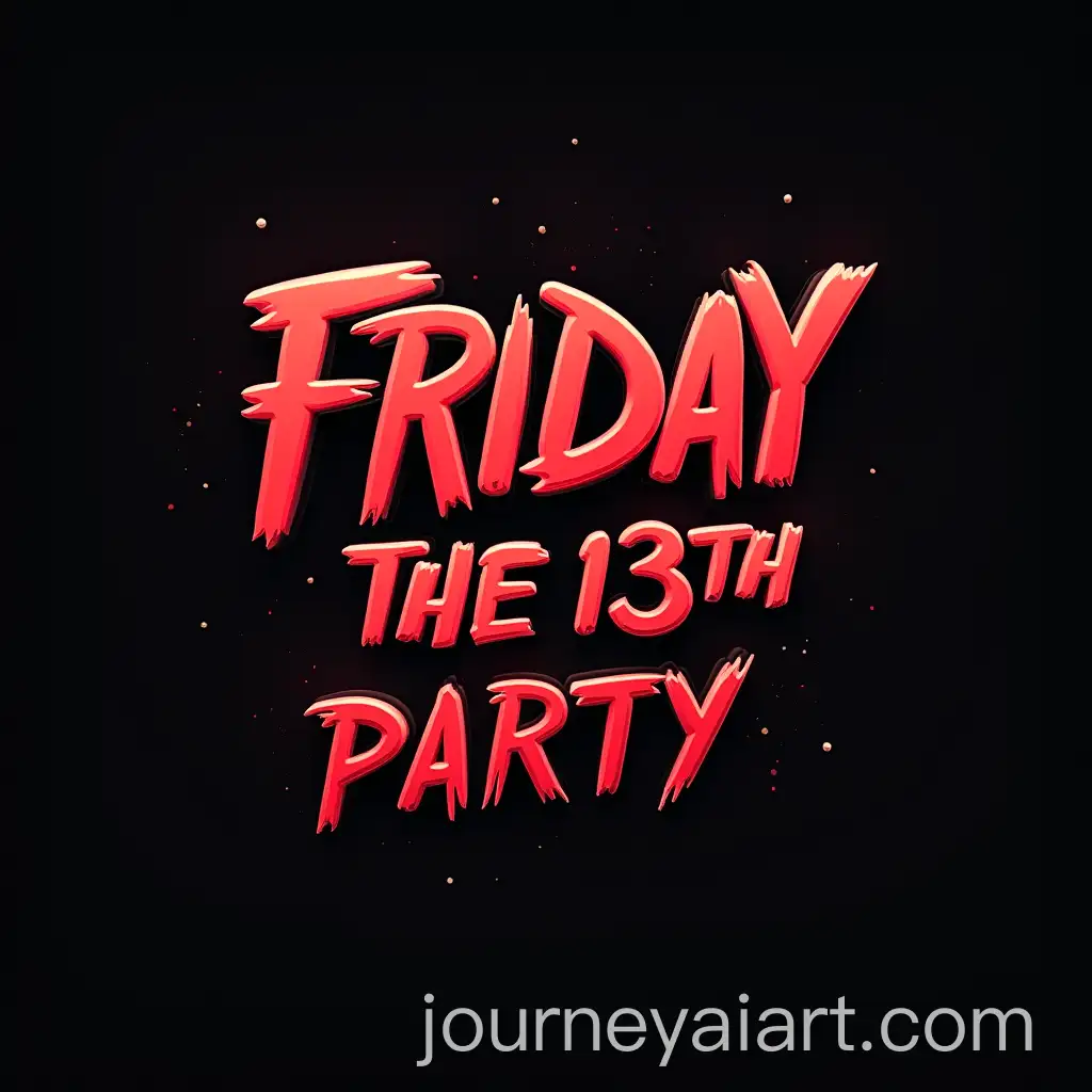 3D-Halloween-Party-Logo-for-AI-Art-Prompt-ExpansionFriday-the-13th-Theme