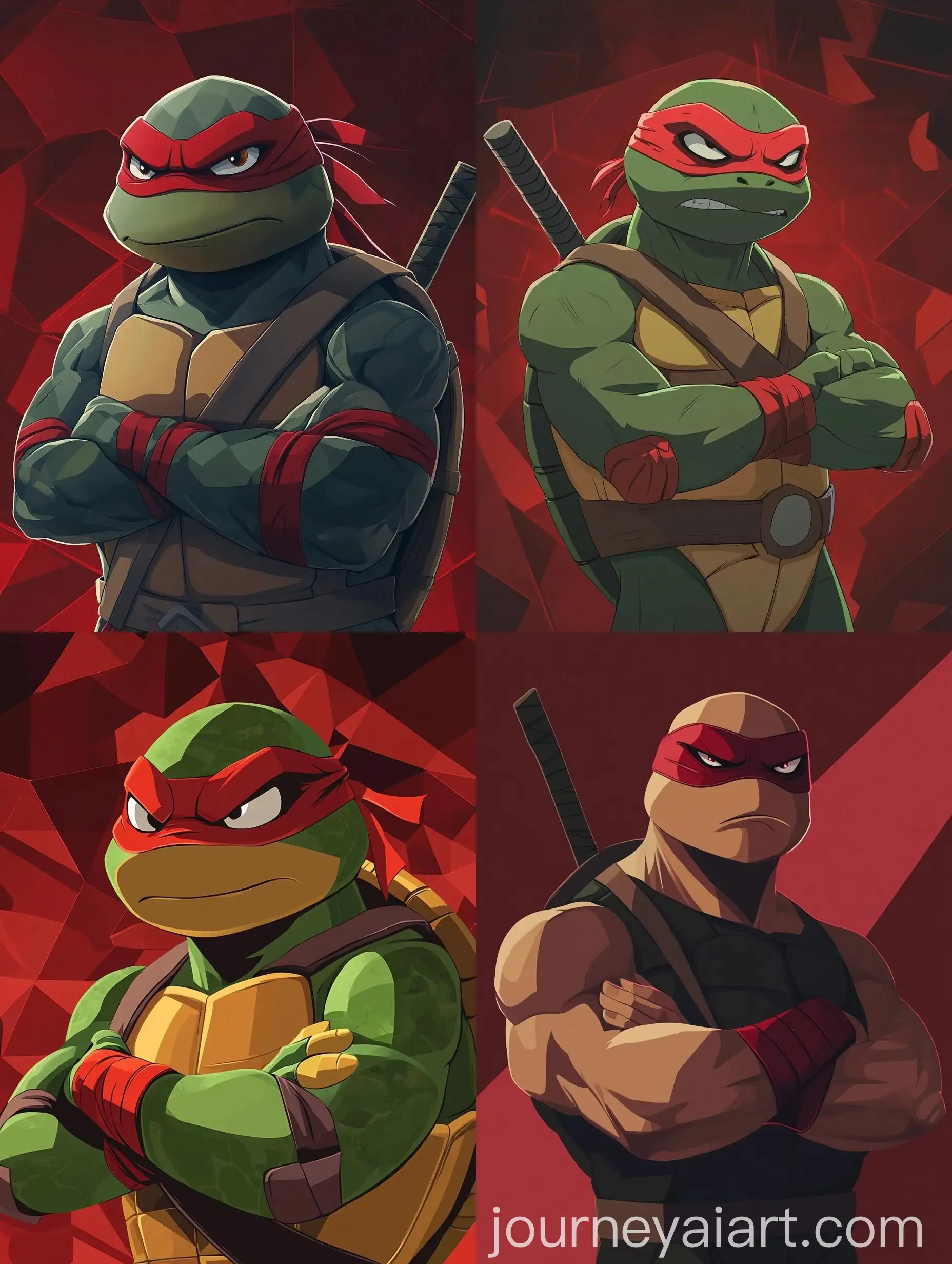 Angry-Rafael-Teenage-Mutant-Ninja-Turtle-Cartoon-Character
