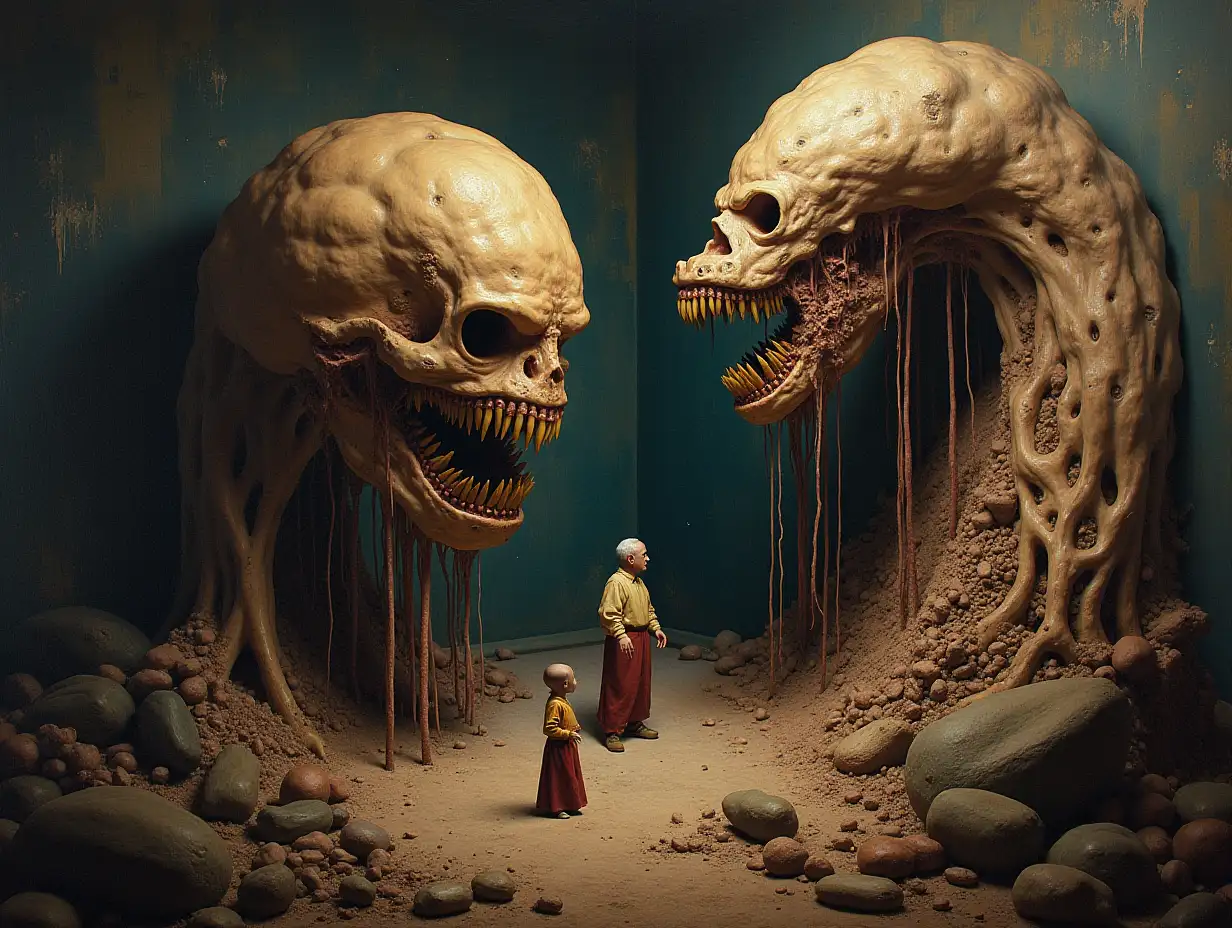 Surreal decoration artwork horror