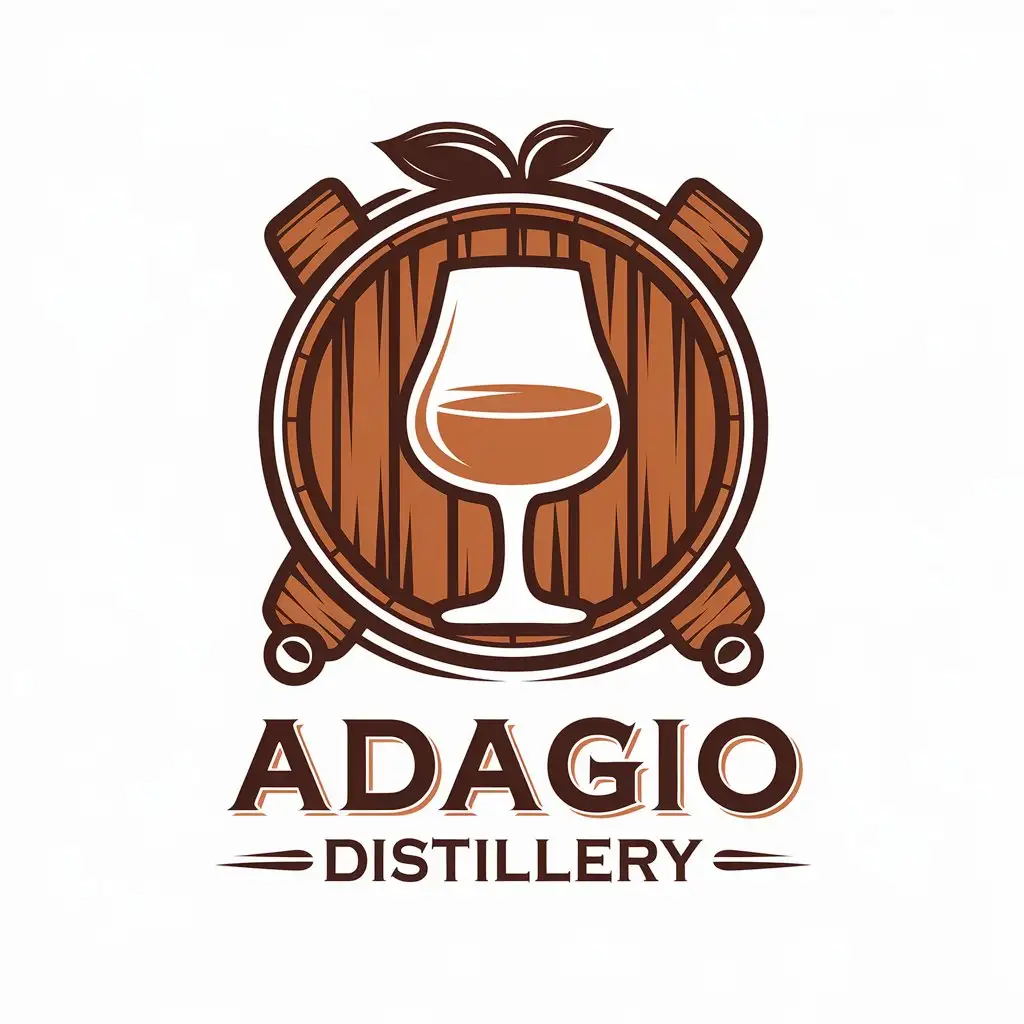 LOGO-Design-for-Adagio-Distillery-Elegant-Brandy-Glass-with-Fruit-Clear-Background