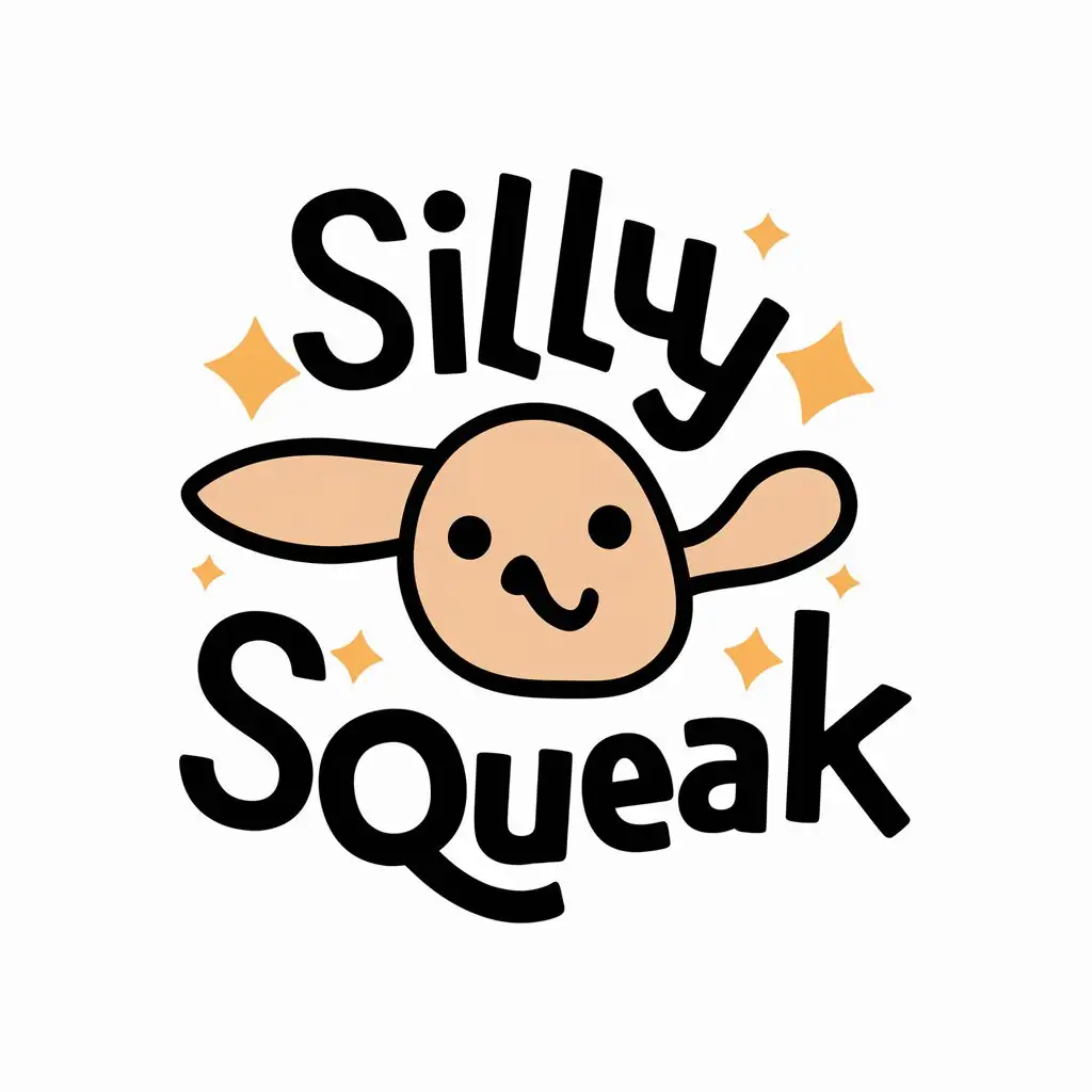 LOGO-Design-For-Silly-Squeak-Playful-Animals-Pets-Theme-on-Clear-Background