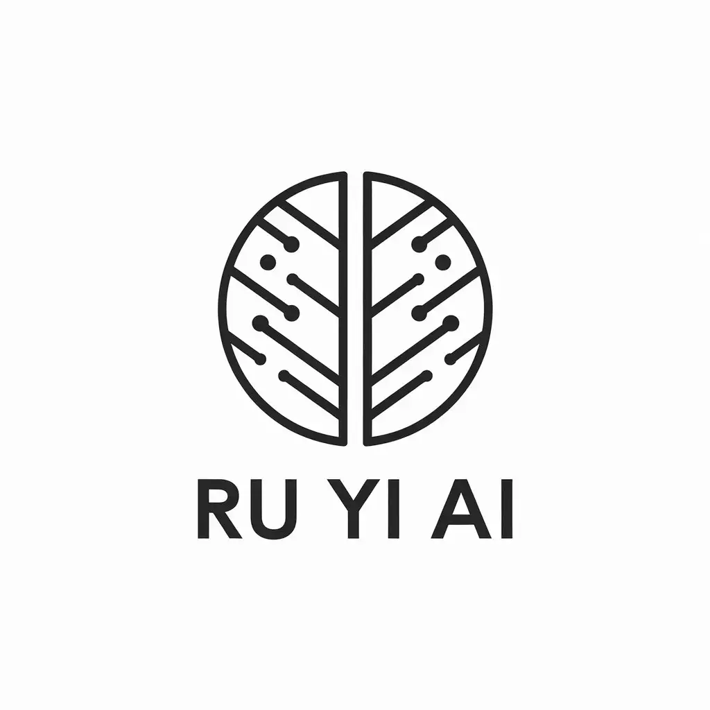 LOGO-Design-for-Ru-Yi-AI-Minimalistic-Leaf-Symbol-in-Technology-Industry