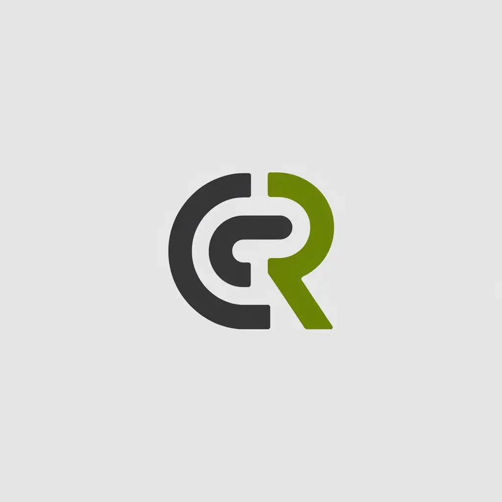 a vector logo design,with the text "CR", main symbol:letters,Minimalistic,clear background