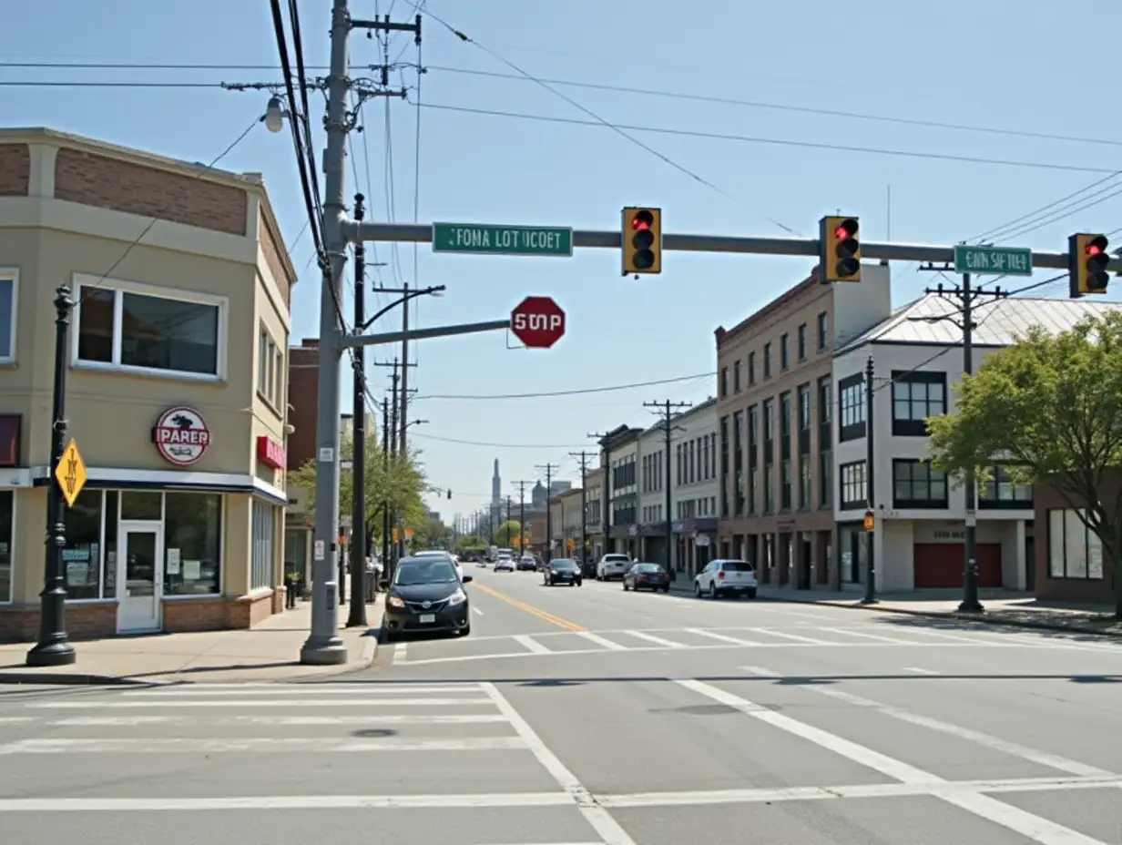 You should stop at a red light before the crosswalk or at the intersection line, depending on the markings on the road. If there's no line or crosswalk, stop before entering the intersection. Always make sure to check for pedestrians and other vehicles before proceeding when the light turns green!