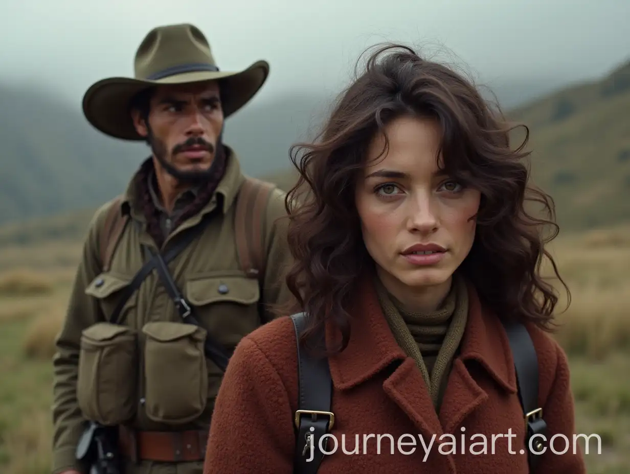 Brunette-Beauty-Reunites-with-PartisanAI-Image-Prompt-Expansion-Husband-After-Battle-in-1960s-Bolivia-Mountains