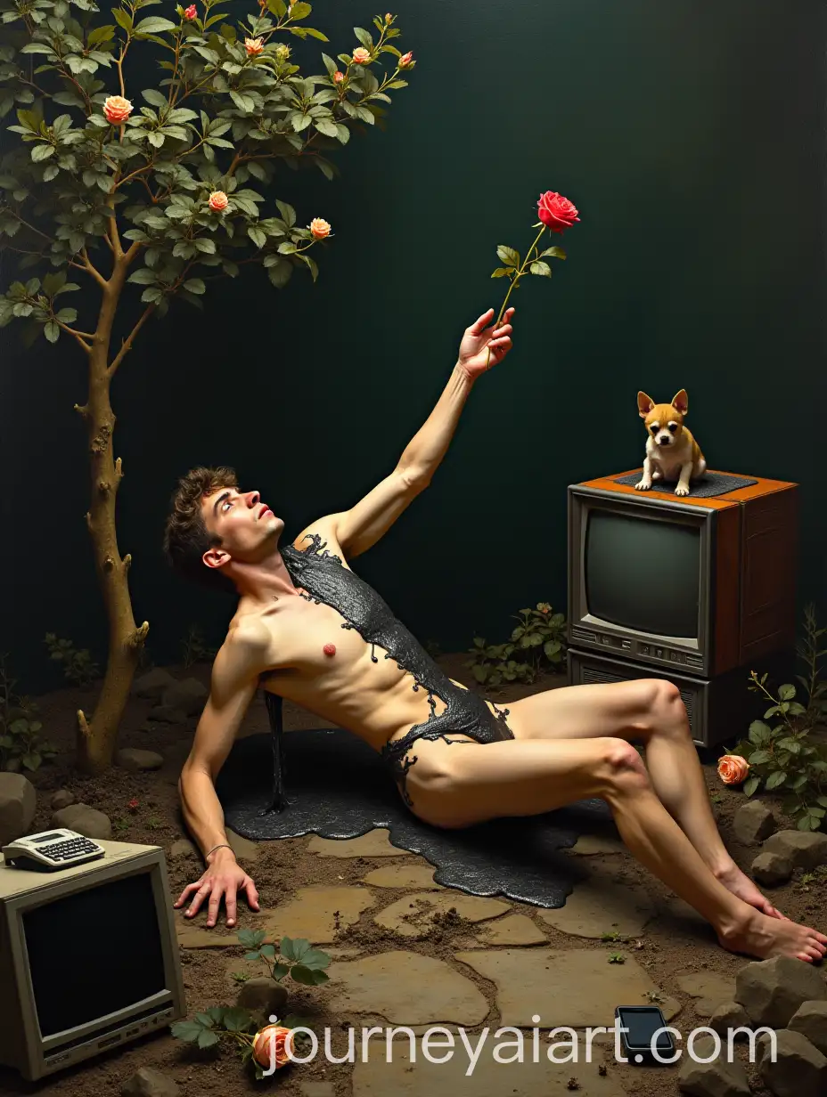 Poetry-Book-Cover-Depicting-Struggle-Between-Corruption-and-Redemption-in-a-Decaying-Garden