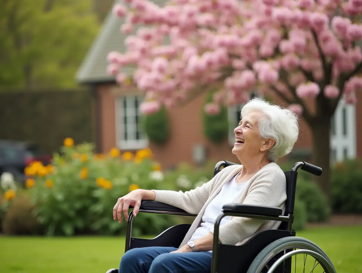 Senior-Woman-in-Wheelchair-Enjoying-Garden-Flowers