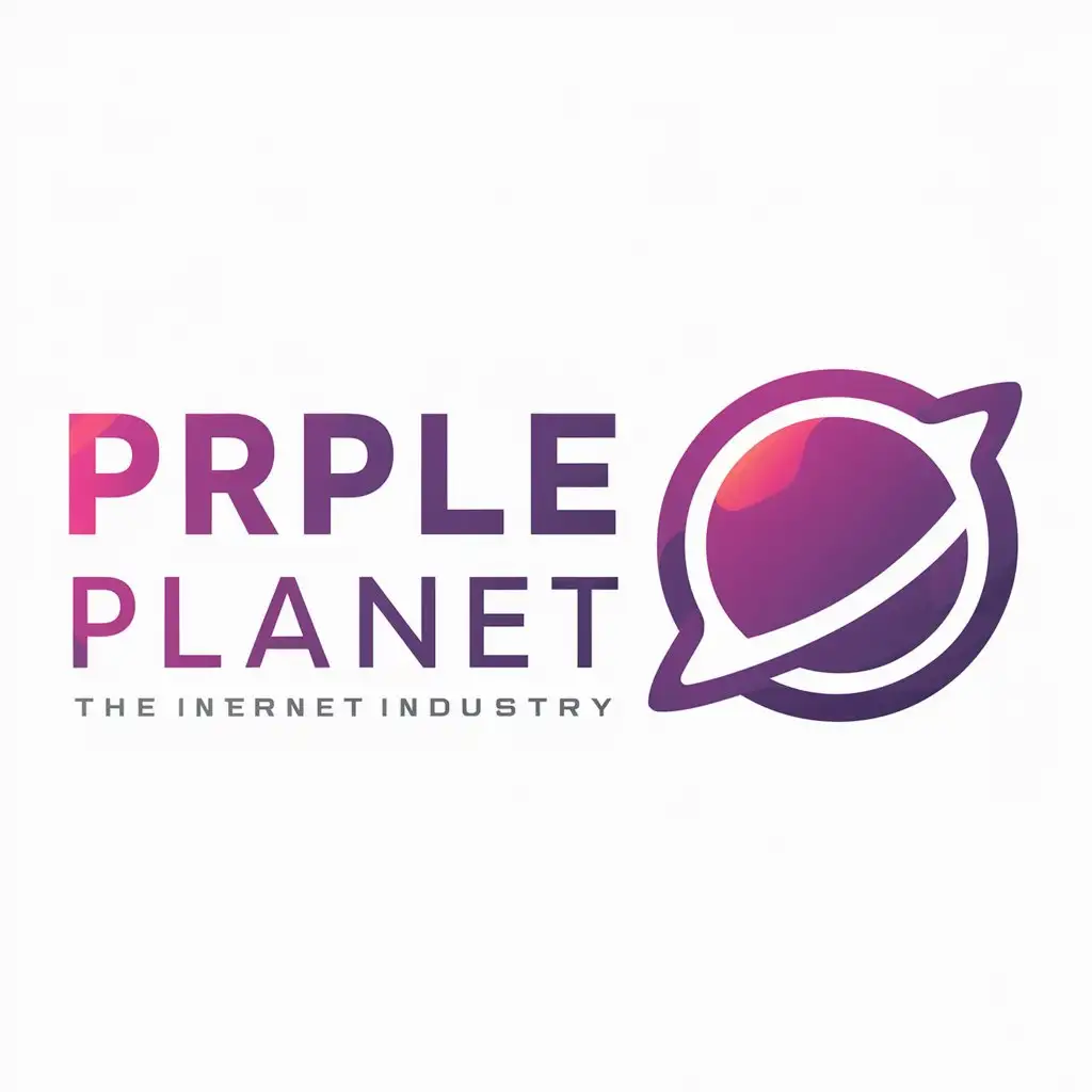 LOGO-Design-for-Purple-Planet-Minimalistic-Purple-Planet-Symbol-for-Internet-Industry